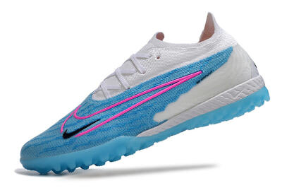 Nike Phantom GX Elite TF Low-Tops Soccer Shoes - Blue/White/Pink