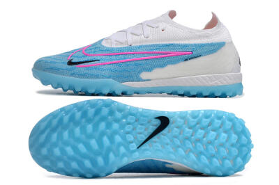 Nike Phantom GX Elite TF Low-Tops Soccer Shoes - Blue/White/Pink