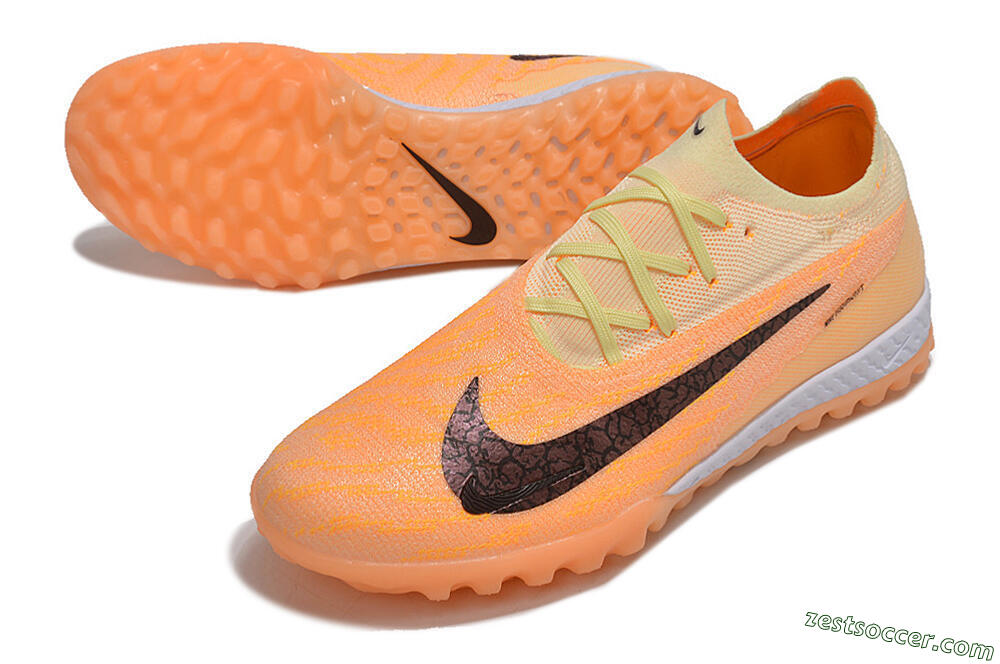 Nike Phantom GX Elite TF Low-Tops Soccer Shoes - Orange/Pink/Black 3