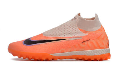 Nike Phantom GX Elite DF Link TF High-Tops Soccer Shoes - Orange/Pink/Black/Purple