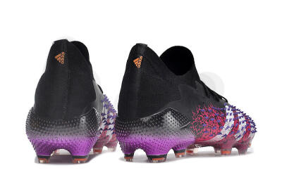 Adidas Predator Freak.1 FG Low-Tops Soccer Cleats - Black/Pink/Purple