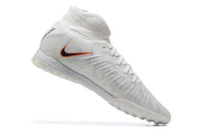 Nike Phantom GX DF Elite TF High-Tops Soccer Shoes - White/Black/Orange