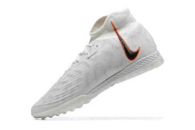 Nike Phantom GX DF Elite TF High-Tops Soccer Shoes - White/Black/Orange