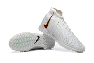Nike Phantom GX DF Elite TF High-Tops Soccer Shoes - White/Black/Orange