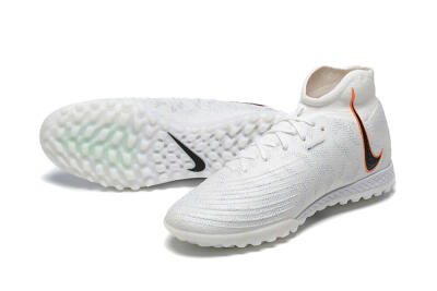 Nike Phantom GX DF Elite TF High-Tops Soccer Shoes - White/Black/Orange