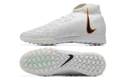 Nike Phantom GX DF Elite TF High-Tops Soccer Shoes - White/Black/Orange