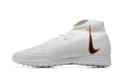 Nike Phantom GX DF Elite TF High-Tops Soccer Shoes - White/Black/Orange