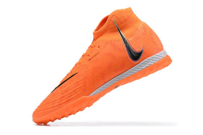 Nike Phantom GX DF Elite TF High-Tops Soccer Shoes - Orange/Silver/Black