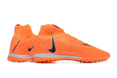 Nike Phantom GX DF Elite TF High-Tops Soccer Shoes - Orange/Silver/Black