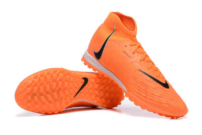 Nike Phantom GX DF Elite TF High-Tops Soccer Shoes - Orange/Silver/Black