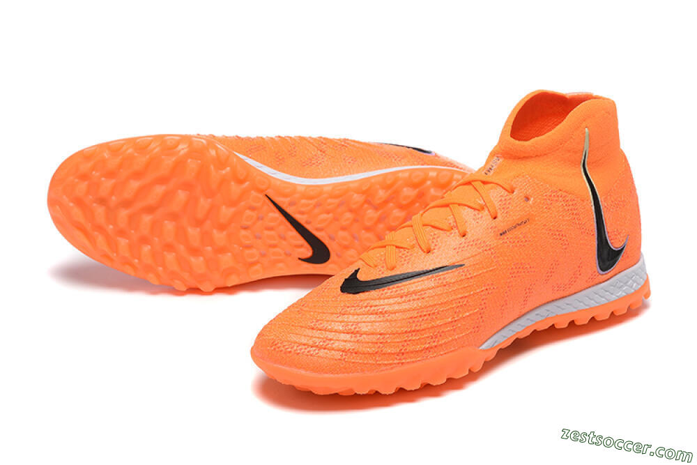Nike Phantom GX DF Elite TF High-Tops Soccer Shoes - Orange/Silver/Black 3