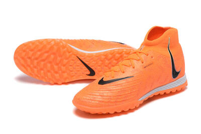 Nike Phantom GX DF Elite TF High-Tops Soccer Shoes - Orange/Silver/Black