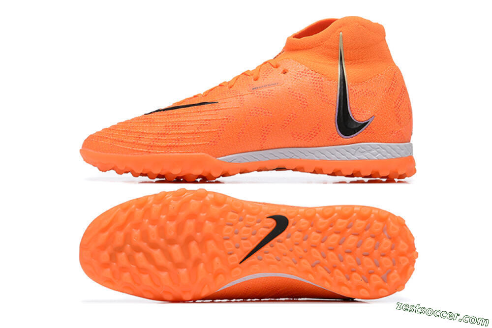 Nike Phantom GX DF Elite TF High-Tops Soccer Shoes - Orange/Silver/Black 1