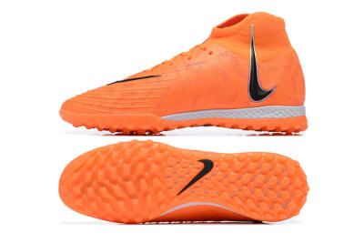Nike Phantom GX DF Elite TF High-Tops Soccer Shoes - Orange/Silver/Black