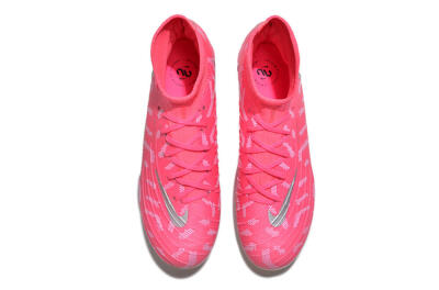 Nike Phantom Luna Elite FG High-Tops Soccer Cleats - Red/Silver/White
