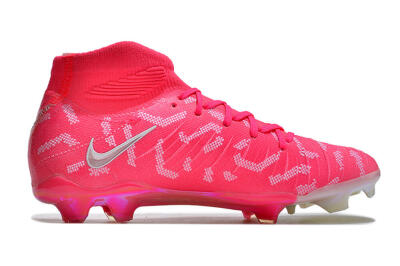 Nike Phantom Luna Elite FG High-Tops Soccer Cleats - Red/Silver/White