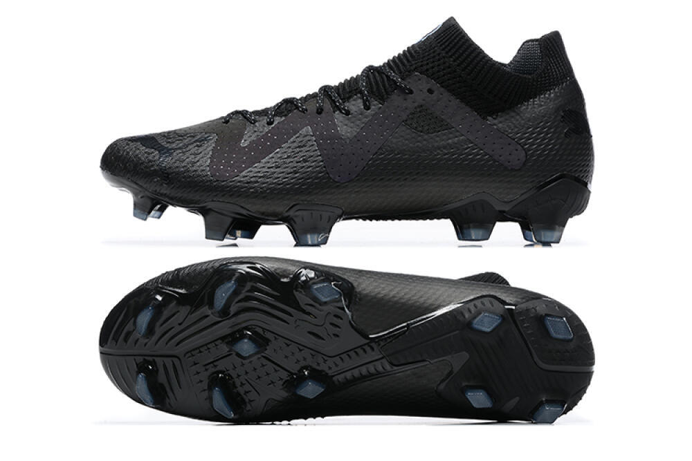 Puma Future Ultimate FG Low-Tops Soccer Cleats - Black/Black 1