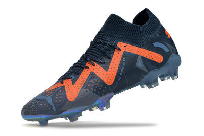 Puma Future Ultimate DNA FG Low-Tops Soccer Cleats - Blue/Orange