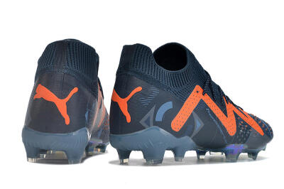 Puma Future Ultimate DNA FG Low-Tops Soccer Cleats - Blue/Orange