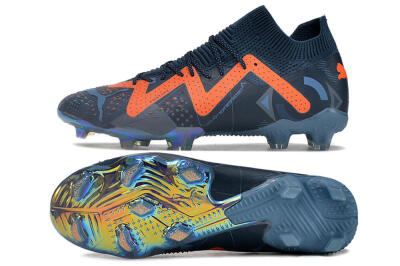 Puma Future Ultimate DNA FG Low-Tops Soccer Cleats - Blue/Orange