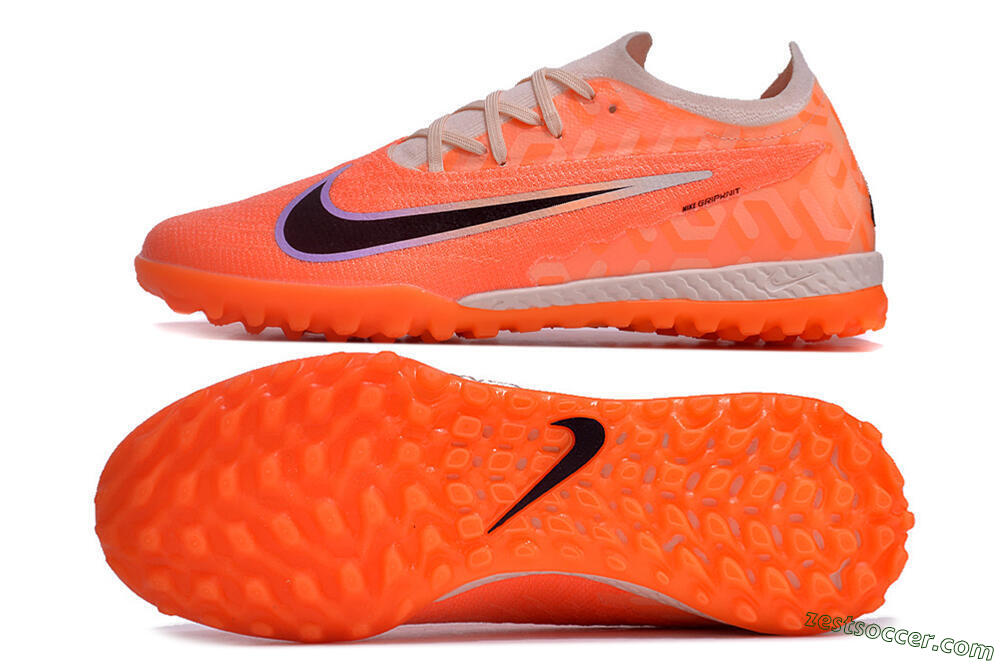 Nike Phantom GX Elite TF Low-Tops Soccer Shoes - Orange/Black/Purple 1