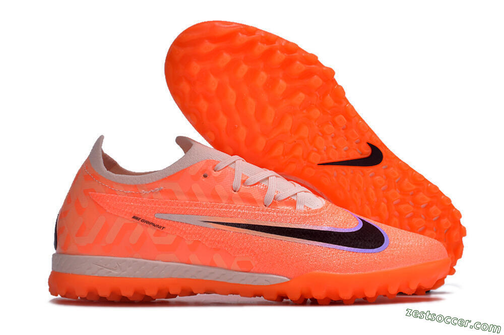 Nike Phantom GX Elite TF Low-Tops Soccer Shoes - Orange/Black/Purple 0