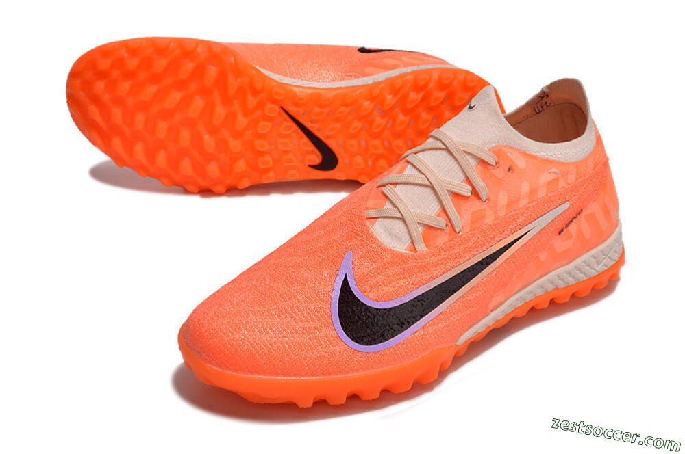 Nike Phantom GX Elite TF Low-Tops Soccer Shoes - Orange/Black/Purple 3