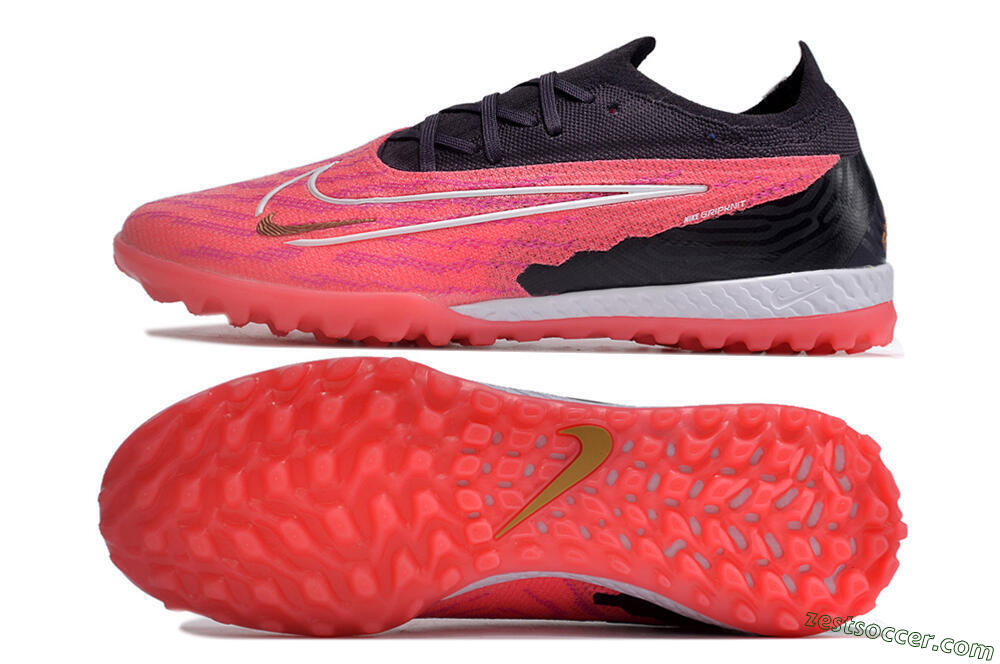 Nike Phantom GX Elite TF Low-Tops Soccer Shoes - Pink/White/Black 1
