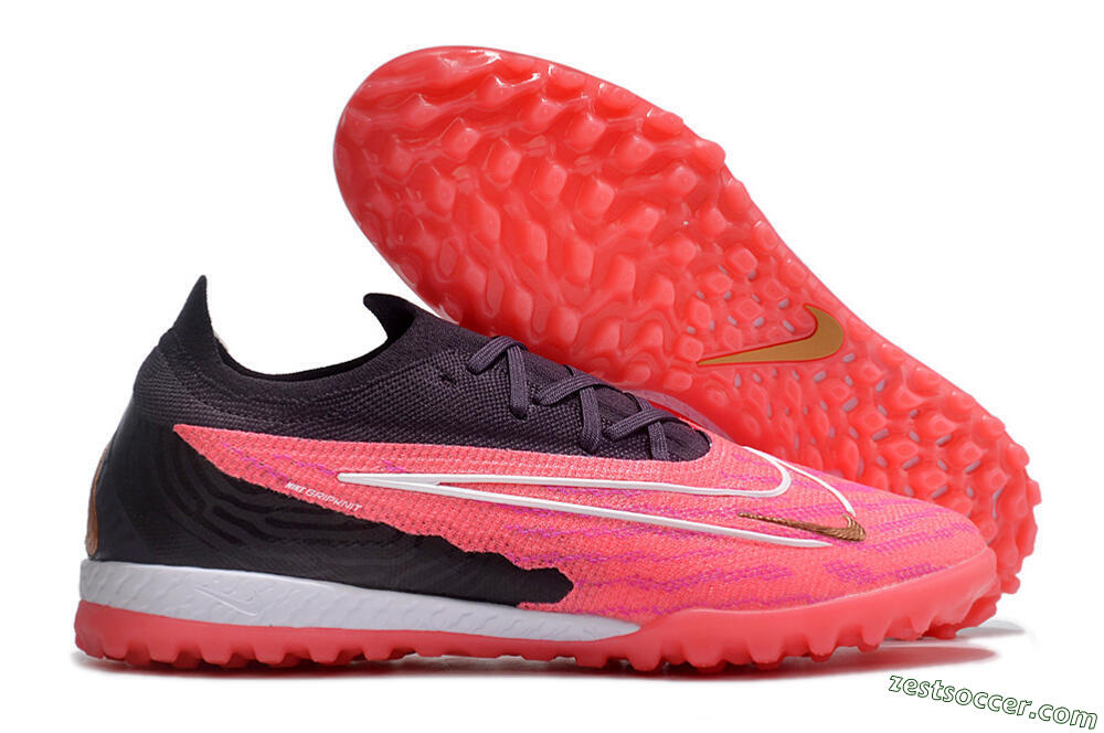 Nike Phantom GX Elite TF Low-Tops Soccer Shoes - Pink/White/Black 0