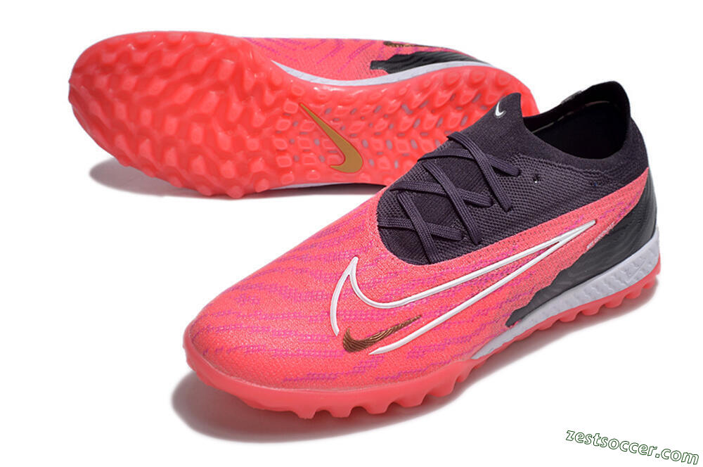 Nike Phantom GX Elite TF Low-Tops Soccer Shoes - Pink/White/Black 3
