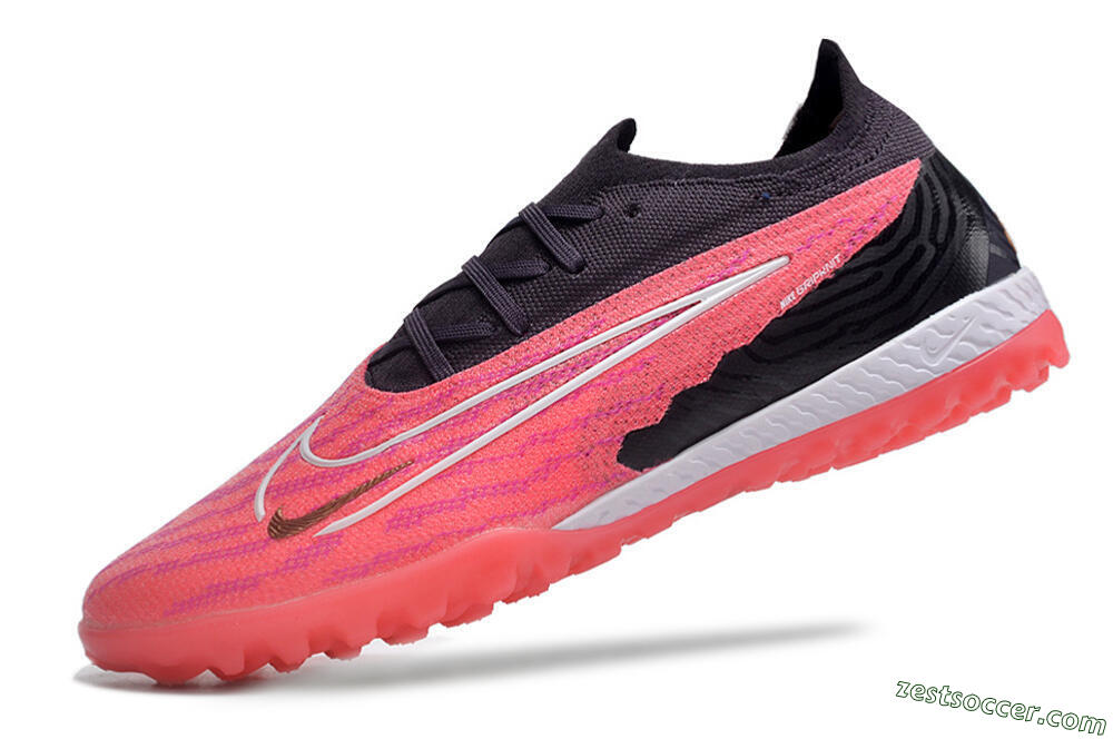 Nike Phantom GX Elite TF Low-Tops Soccer Shoes - Pink/White/Black 5