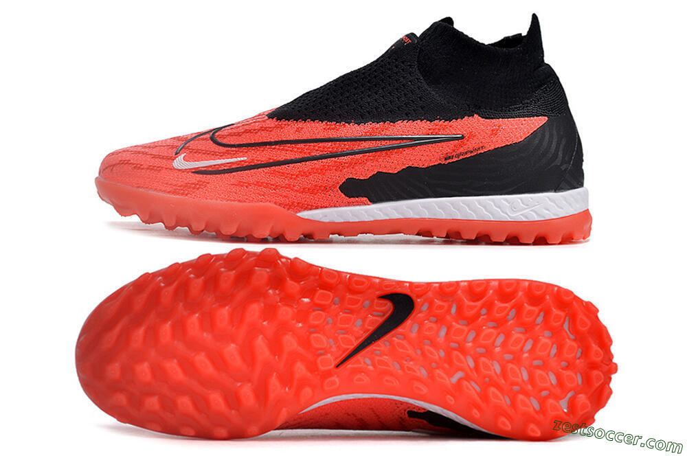 Nike Phantom GX Elite DF Link TF High-Tops Soccer Shoes - Red/Black/White 1