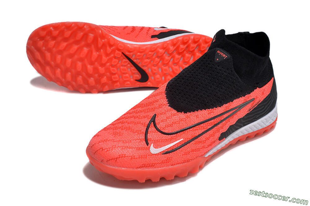Nike Phantom GX Elite DF Link TF High-Tops Soccer Shoes - Red/Black/White 3