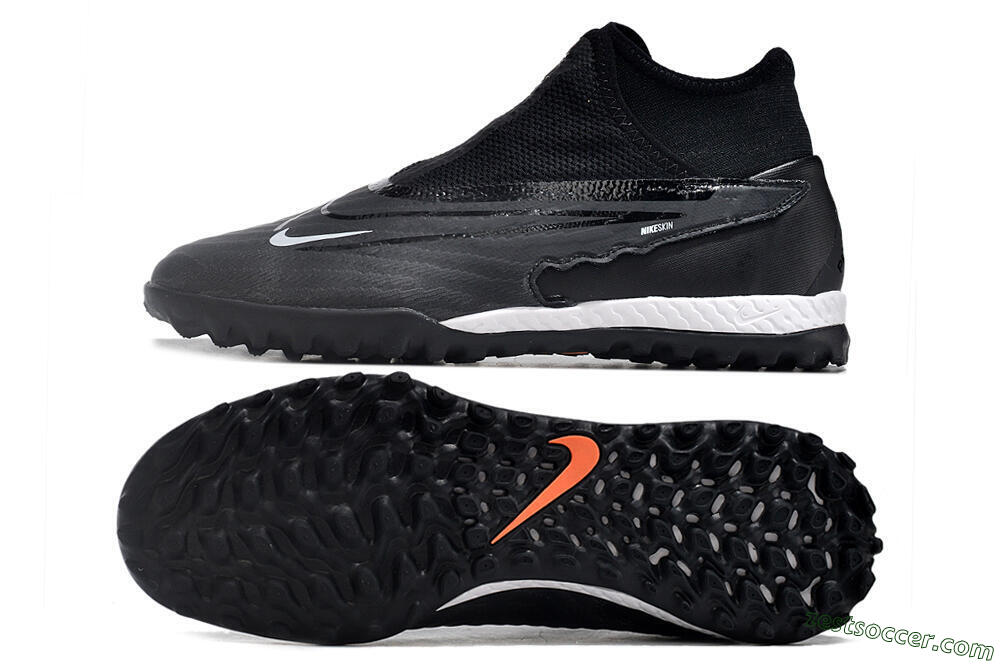 Nike Phantom GX Elite DF Link TF High-Tops Soccer Shoes - Black/Grey/White 1