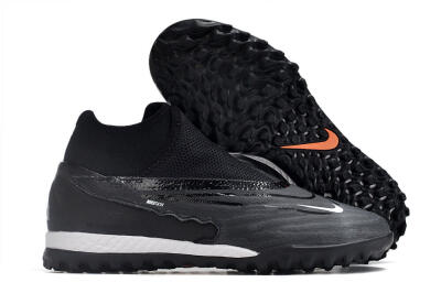 Nike Phantom GX Elite DF Link TF High-Tops Soccer Shoes - Black/Grey/White