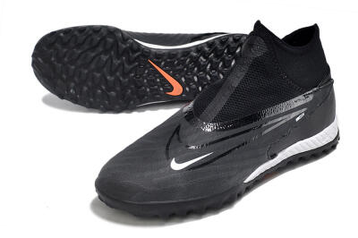 Nike Phantom GX Elite DF Link TF High-Tops Soccer Shoes - Black/Grey/White