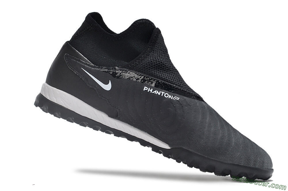 Nike Phantom GX Elite DF Link TF High-Tops Soccer Shoes - Black/Grey/White 4