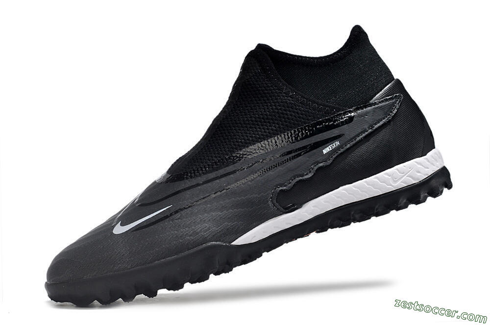 Nike Phantom GX Elite DF Link TF High-Tops Soccer Shoes - Black/Grey/White 5