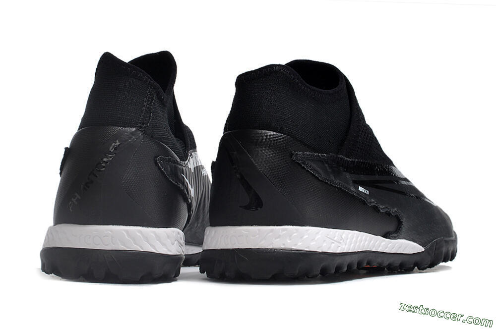 Nike Phantom GX Elite DF Link TF High-Tops Soccer Shoes - Black/Grey/White 6