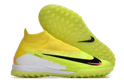 Nike Phantom GX Elite DF Link TF High-Tops Soccer Shoes - Yellow/Black/Red