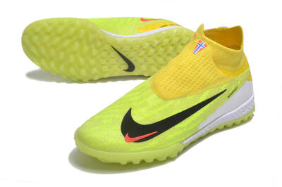 Nike Phantom GX Elite DF Link TF High-Tops Soccer Shoes - Yellow/Black/Red