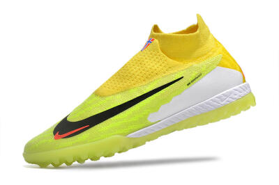 Nike Phantom GX Elite DF Link TF High-Tops Soccer Shoes - Yellow/Black/Red