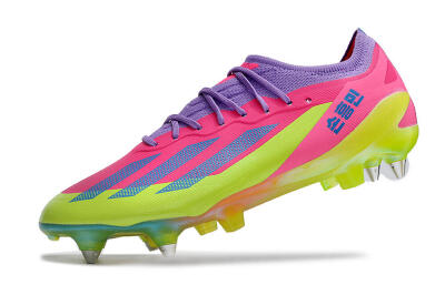 Adidas X Crazyfast.1 SG Low-Tops Soccer Cleats - Purple/Pink/Blue/Yellow
