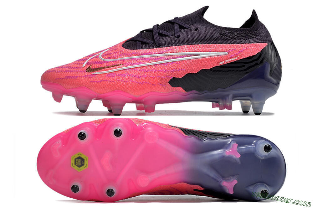 Nike Phantom GX Elite Link Pro SG Low-Tops Soccer Cleats - Pink/White/Black 1