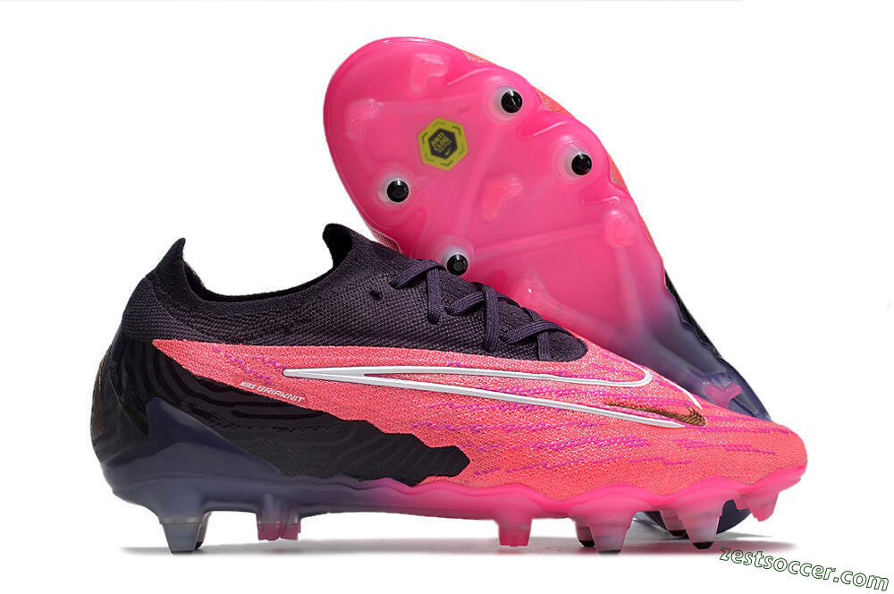 Nike Phantom GX Elite Link Pro SG Low-Tops Soccer Cleats - Pink/White/Black 0