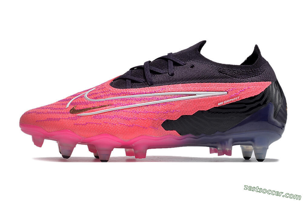 Nike Phantom GX Elite Link Pro SG Low-Tops Soccer Cleats - Pink/White/Black 2