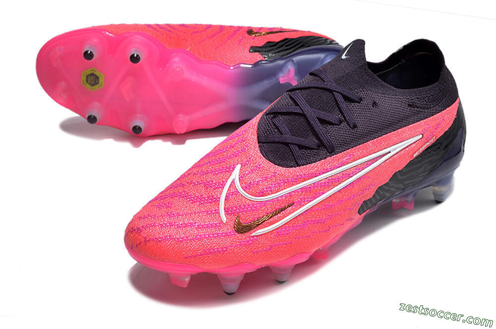 Nike Phantom GX Elite Link Pro SG Low-Tops Soccer Cleats - Pink/White/Black 3