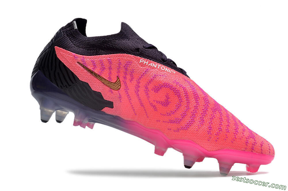 Nike Phantom GX Elite Link Pro SG Low-Tops Soccer Cleats - Pink/White/Black 4