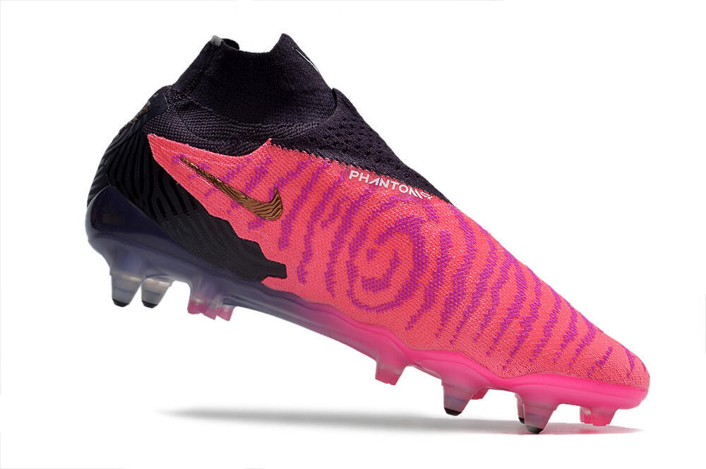 Nike Phantom GX Elite Link Pro SG High-Tops Soccer Cleats - Pink/White/Black 4