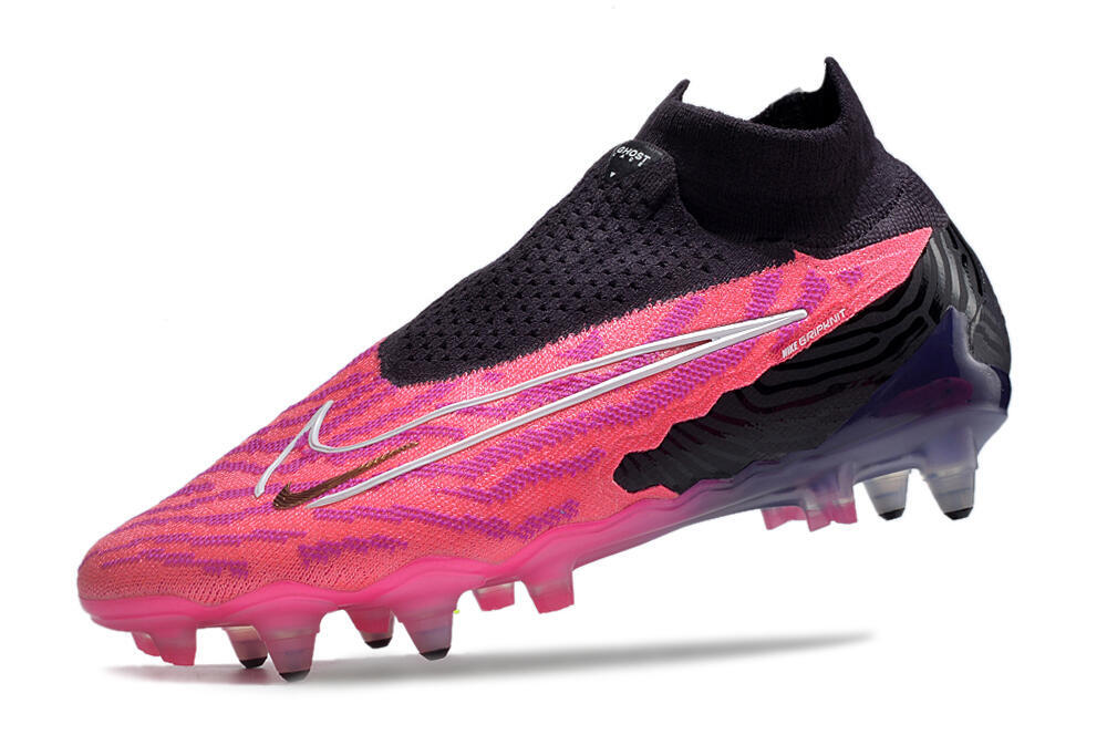 Nike Phantom GX Elite Link Pro SG High-Tops Soccer Cleats - Pink/White/Black 5